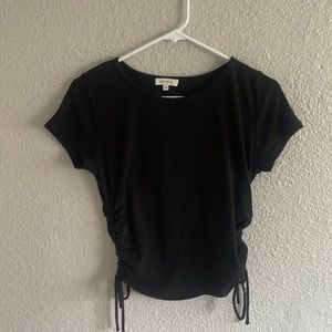 Black crop top
